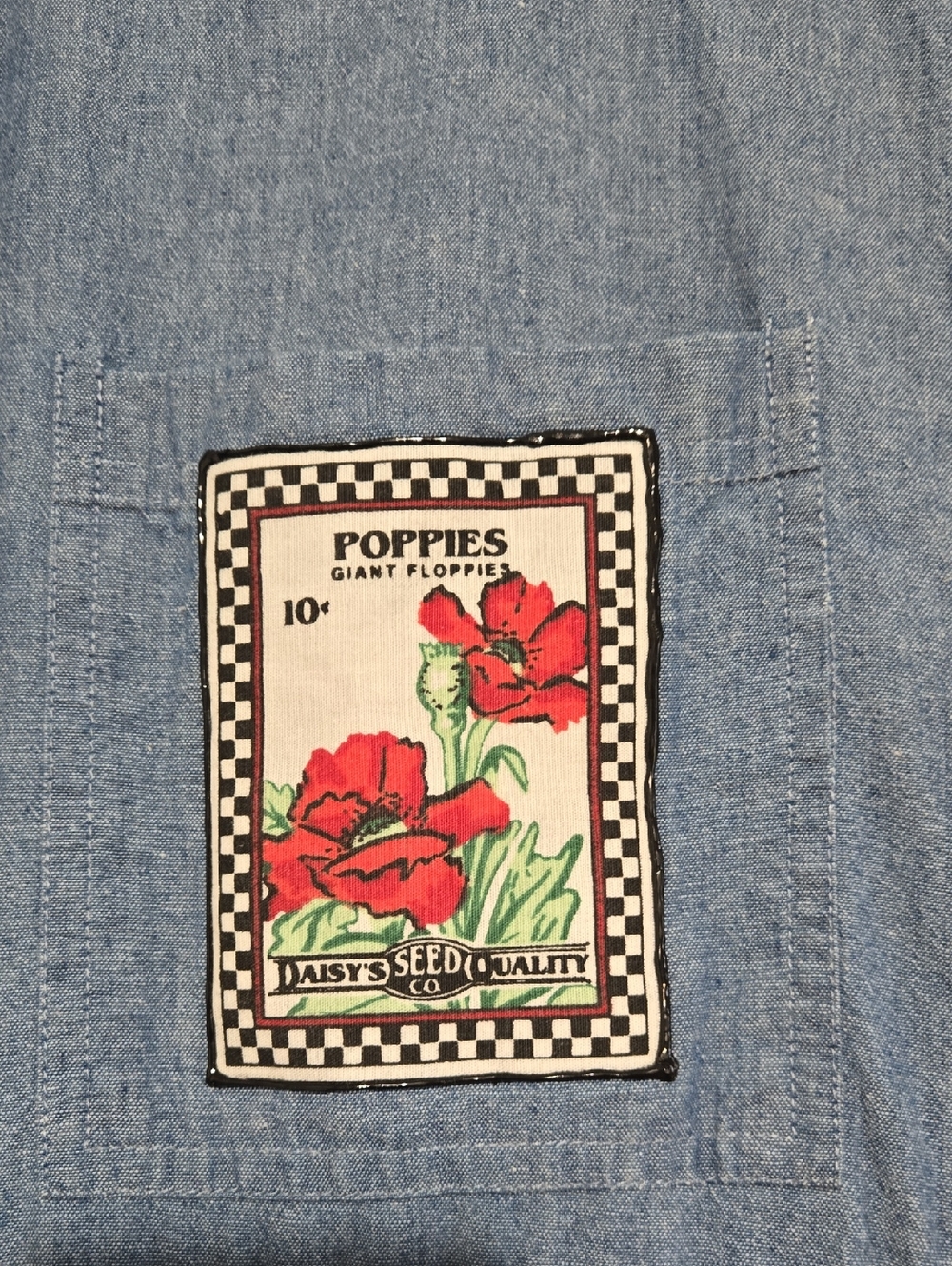 Vintage Denim Gardening Dress - Picture 5 of 11